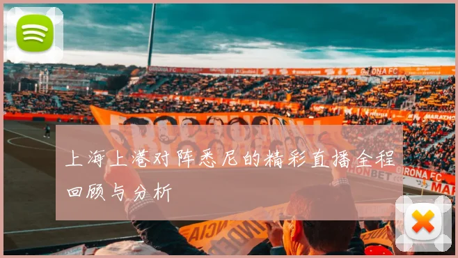 上海上港对阵悉尼的精彩直播全程回顾与分析